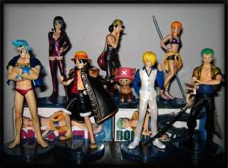 One Piece Manga Anime Figuren Set 8 Stück ca,6~14CM 007  
