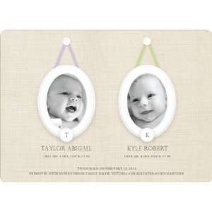   Multi Photo Birth Announcements for Twins