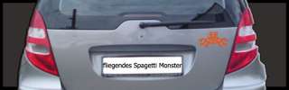 Das fliegende Spaghetti Monster Auto Aufkleber FSM VW  