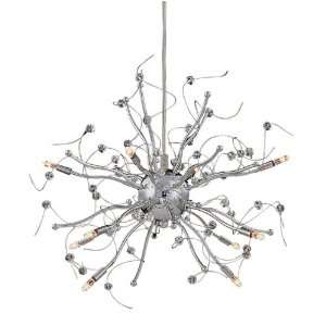   16070 CH Chrome Nitro 16 Crystal Chandelier from the Nitro Collection