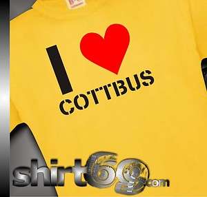 Shirt I Love Deine Stadt Cottbus zeig woher du kommst Kult S XXL 