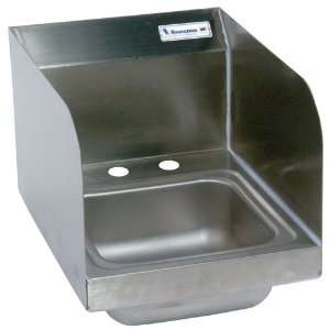 BK Resource BKHS D SS SS P Space Saver Hand Sink w/ Side Splashes and 