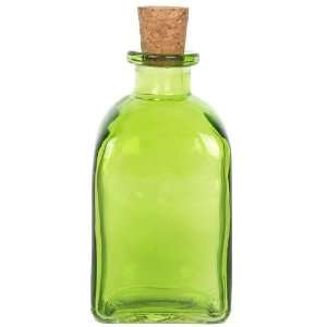  Lime Green Roma Recycled Glass Decorative Bottle 