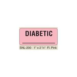 Shamrock Label Diabetic   1x2 x .25   Model 91807   Box of 500