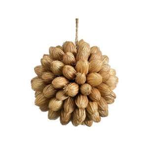 Pod Orb Ornament Natural (Pack of 8) 