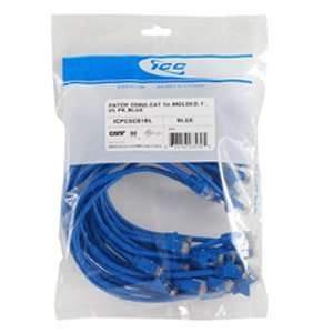  25 PK PATCH CORD,CAT 6,MOLDED,5 BLUE