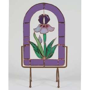  Iris 3 D Stained Glass Window Hanging