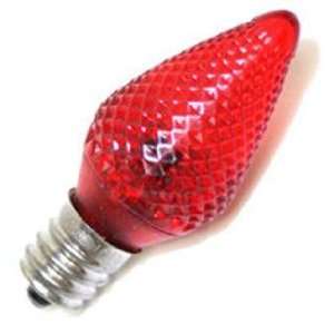  Commercial Grade LED C7 Red Bulbs   Box of 25