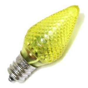  Commercial Grade LED C7 Yellow Bulbs   Box of 25