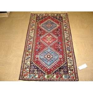    2x4 Hand Knotted Yalameh Persian Rug   26x48