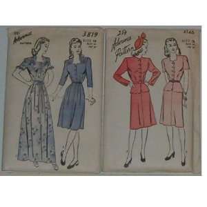  Advance Vintage Sewing Patterns Size 18 