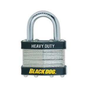 Black Dog 55210 Heavy Duty Laminated Steel Body Padlock Keyed Alike, 2 