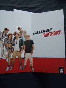   ONE DIRECTION 1D ~ RELATION, AGE and OPEN Birthday Card FAB Graphics