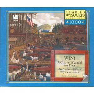   Americana   Lost in the Woodies   1000 Pc Jigsaw Puzzle Toys & Games
