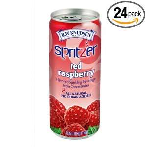 Knudsen Spritzer, Red Raspberry, 10.5 Ounce Cans (Pack of 24)