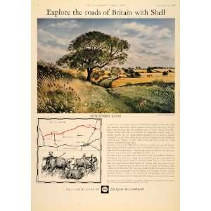  1964 Ad Shell Oil Sewstern Lane Road Midlands England 