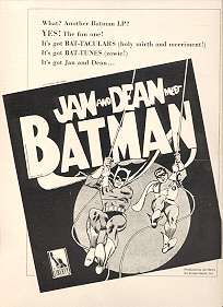 Jan and Dean 1966 Ad  Meet Batman  