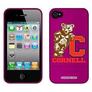 Cornell University Mascot leaning on AT&T iPhone 4 Case by 