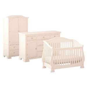  300 Series Two Piece Crib Set in Antique White Furniture & Decor