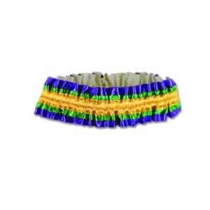 Beistle 60143 GGP   Mardi Gras Arm Bands   Gold Green Purple  Pack of 