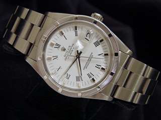   Stainless Steel Stainless Steel Rolex Date Watch W/Roman Dial  