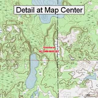 USGS Topographic Quadrangle Map   Vineland, Minnesota (Folded 