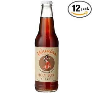 Waialua ROOT BEER with Maui Cane Sugar   With the Island Bite, 12 