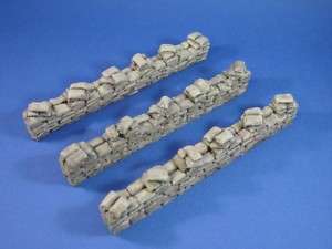 WWII Toy Soldiers Resin Sandbag Wall Set #2 1/32 Scale  