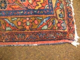 Vintage Antique Sarouk Oriental Persian Area Rug Runner Hand Woven 