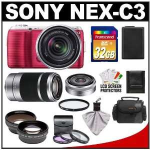  Sony Alpha NEX C3 Digital Camera Body & E 18 55mm OSS Lens 