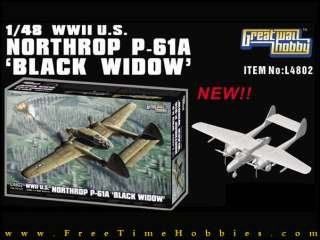 48 Lion Roar WWII US Northrop P 61A Black Widow  