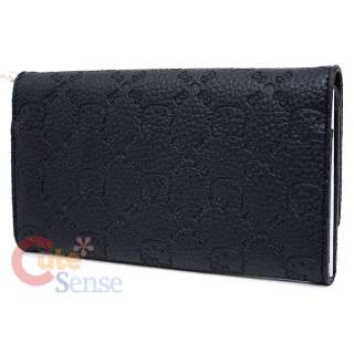   Hello Kitty Black Embossed Faux Leather Wallet by Loungefly  