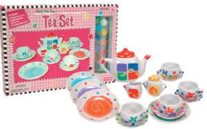 CHILDS PORCELAIN TEA SET FOR 4 Paint Your Own Boxed  