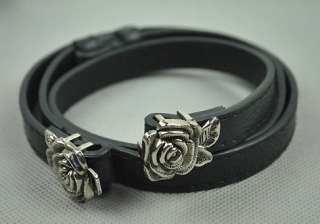C5148 New Womens Fashion Retro Rose Faux Leather Belts  