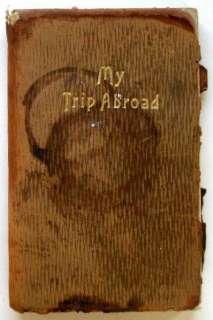 Handwritten Travel Diary, c. 1920    Nine Month Asia & Europe Tour 