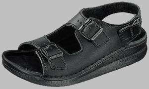 Mens Birkenstock Tatami Nebraska Black Leather sandals removable 