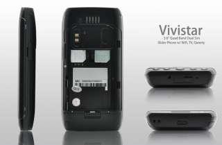 Vivistar 3.6 Inch Quad Band Dual SIM Slider Phone (WIFI, TV, QWERTY)