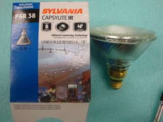 Lot of10 New Sylvania Halogen Capsylite Par 38 Bulbs 60  