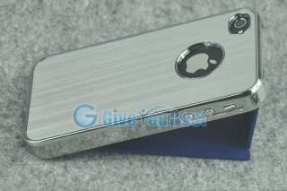   Luxury Steel Aluminum Chrome Hard Case Cover For iPhone 4 4S 4G  