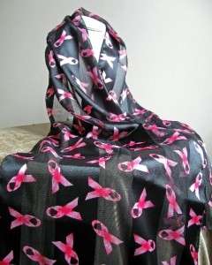 BREAST CANCER AWARENESS THEME SCARF BELT 13 X 60 NWOT  
