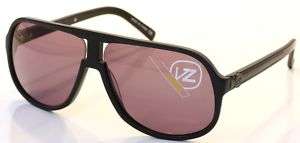 Von Zipper Hoss Black Satin w/ Grey BKS Glasses NEW  