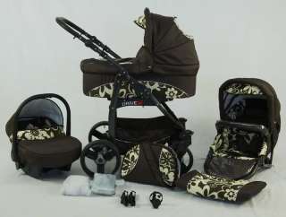 DRIVE II * Kombi Kinderwagen 3in1 Travel Set lux4kids 4260261557590 