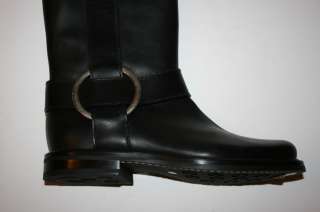 £ 650 NIB Authentic Casadei Womens Black Leather Rain Boots size UK 6 