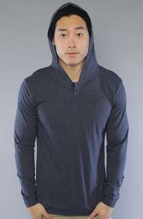 All Day The Henley Layering Hoody in Navy Heather  Karmaloop 