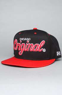 KR3W The Chicago Original Snapback Hat in Black Red  Karmaloop 