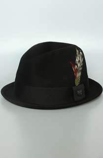 Brixton The Gain Crushable Felt Fedora in Black  Karmaloop 