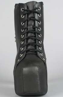 Jeffrey Campbell The Spike Shoe in Black with Silver Studs  Karmaloop 