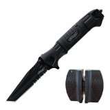 ShoXx.® Set WALTHER Messer   Black Tac Tanto Knife (P18) + RWS QUICK 