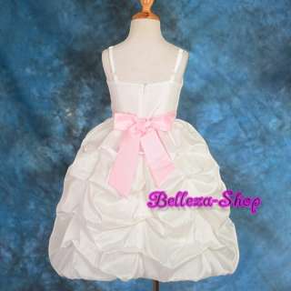 Wedding Flower Girls Party Pageant Dress Size 3T 8  