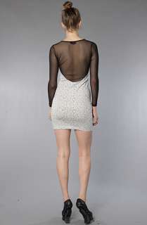 Motel The Gabrielle Dress in Crackle Gray  Karmaloop   Global 